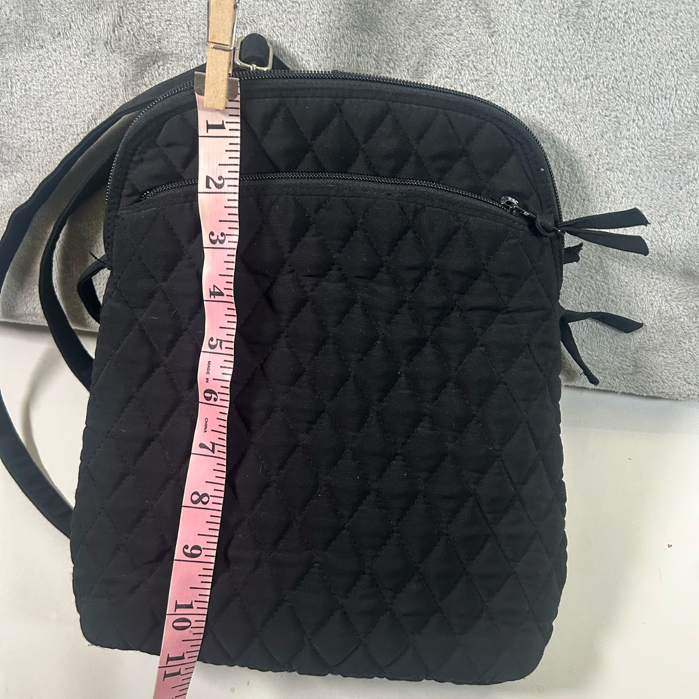 Vera Bradley quilted black backpack - Picture 6 of 12